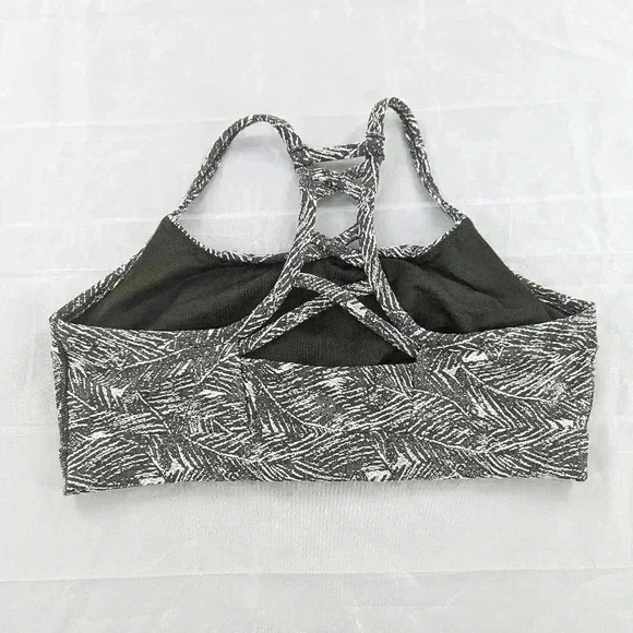 All In Motion Scoop Neck Printed Low Impact Sports Bra Green Women's Size Large - Picture 3 of 6